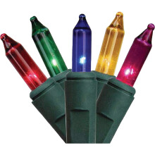 Set de becuri LED fațetate J Hofert Multi250 cu fir verde 1291