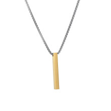 Collana da uomo in acciaio inossidabile, catena a tinta unita, leggera, ciondolo da uomo, idea regalo