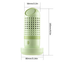 Portable Fruit & Veggie Washer, Capsule Shape Food Purifier with USB Charging Base, Compatible with fruits, vegetables, meat