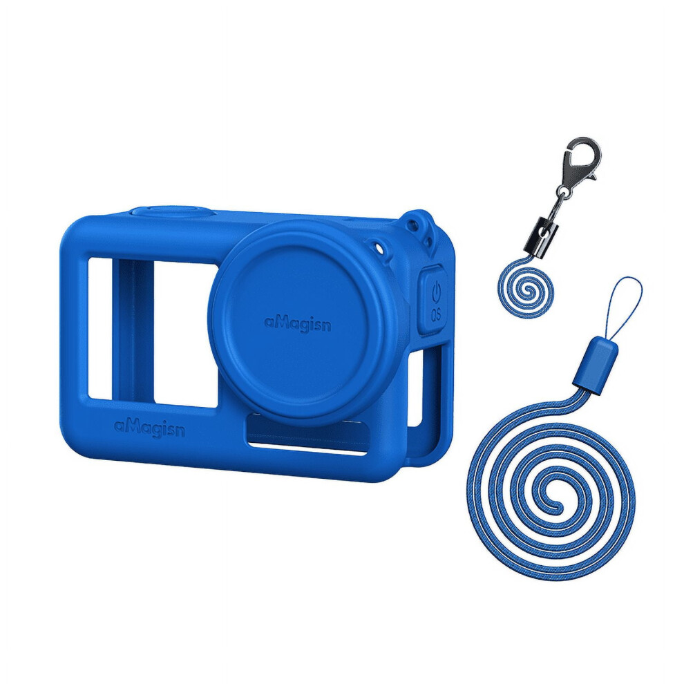 Silicone Protective Case + Lens Cap For Dji Osmo Action 4 3, Compatible With Osmo Action 4 3, With Lanyard 9048212635055