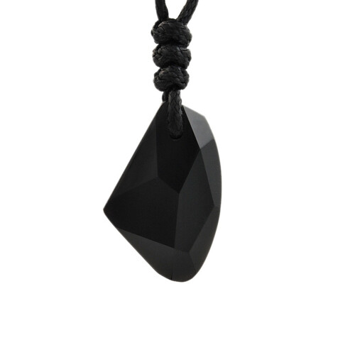 Μόδα Άνδρες Γυναικεία Faux Crystal Μενταγιόν Ρυθμιζόμενο Κολιέ με Σχοινί Κοσμήματα 2