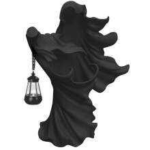 Teachtaire Ifrinn Prettyui le Lantern Solas ag Lorg Taibhse Teachtaire Ifrinn le Lantern Ornáid Lantern Roisín Cailleach Oíche Shamhna