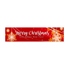 Vrolijke kerstbanner met ruitjespatroon - Geschikt voor binnen en buiten, voordeur en muurdecoratie, past bij de kerstuitverkoop.