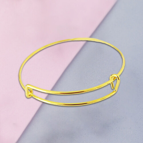 Pulseira feminina simples, ajustável e versátil, com fecho deslizante. 2