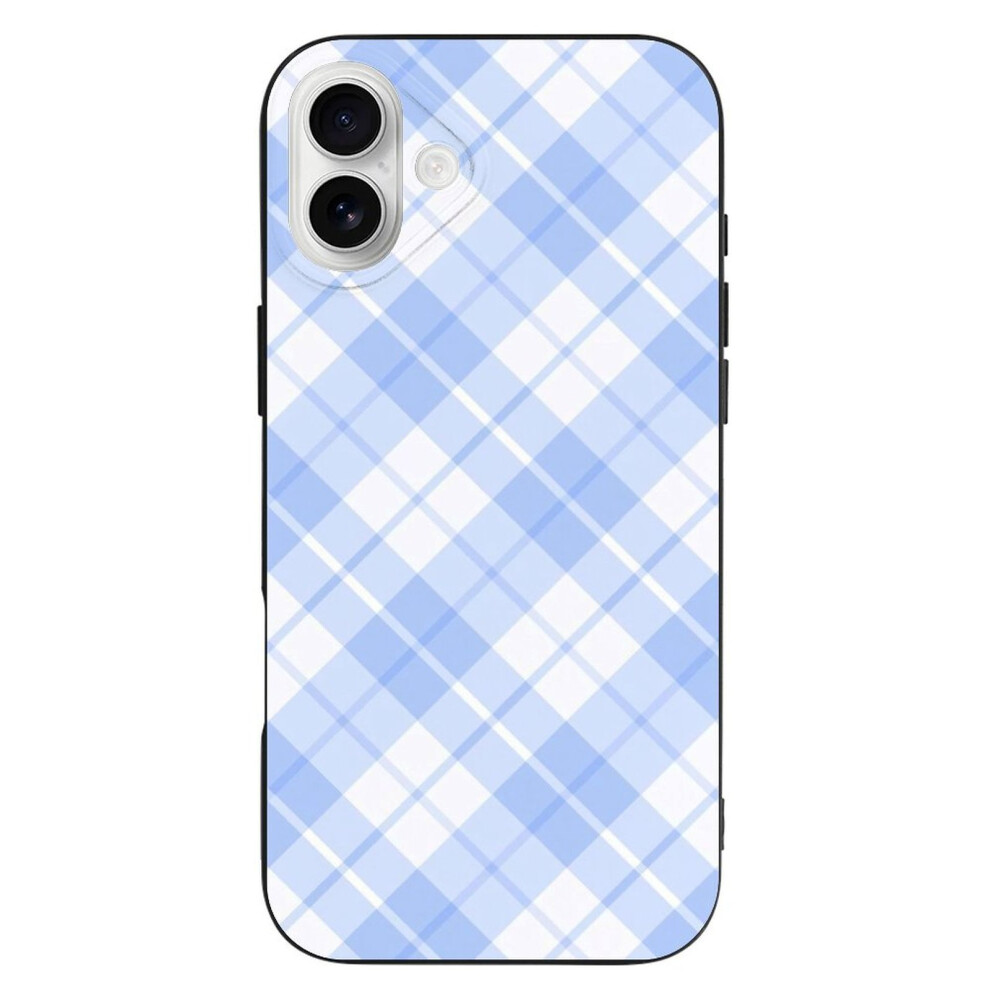 Plaid Tpu Case For Iphone 16 Plus Â Ultra Slim, Shockproof, Anti-Yellowing, Scratch-Resistant, Wireless Charging Compatible, Enhanced Grip 9191629442133