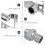 Mizh Adjustable Shower Head Holder Replacement Handheld Shower Head Holder Bracket 2