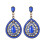Boho kvinner Rhinestone vanndråpe dingle øredobber festsmykker gave 8
