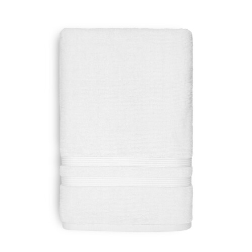 Mainstays Performance Solid Bath Sheet, 62" X 30", White