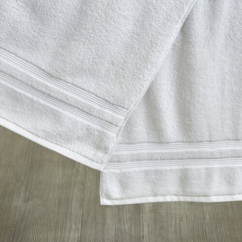 Mainstays Performance Solid Bath Sheet, 62" X 30", White 2