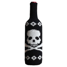 Wine Bottle Bag Exquisite Wine Bottle Sleeve Halloween Home Decor (bones)
