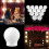 3-color temperature mirror front light USB single bathroom makeup light bulbs, power source: 6 LEDs 7