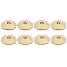 8 Pcs Universal Copper Speaker Spikes Pads Speaker Shock Base Pad Isolation Stand Feet Cone Base Mats Floor 25 x 4mm