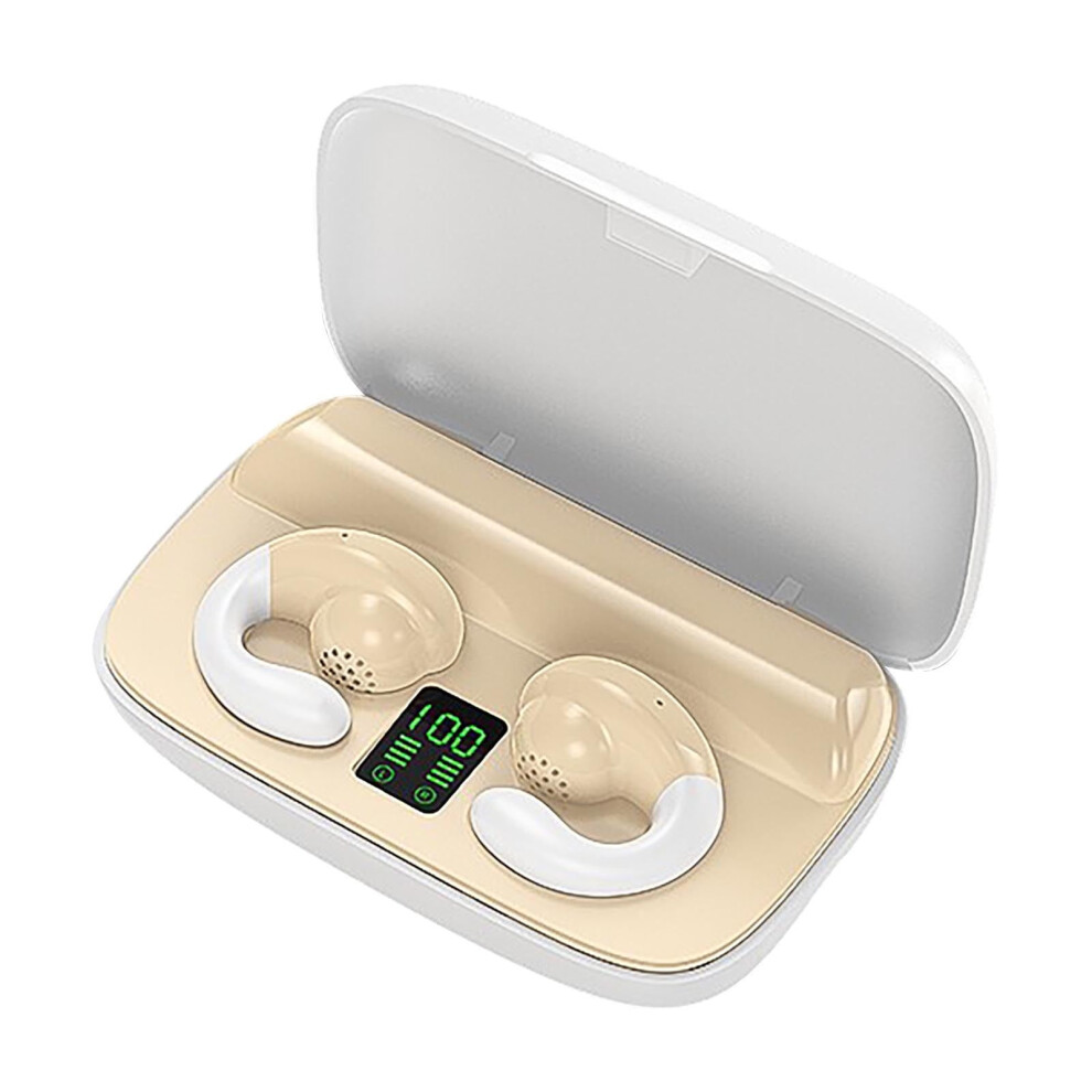 Yobolk Headphones Clearance Earless Bluetooth Earphone Conducted Wireless Ear Clipping Sport Ipx8 New Bluetooth Headphones 9191629514038