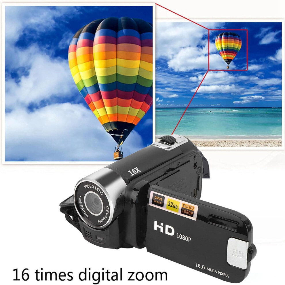 Portable 1080P High Definition Digital Camera Dv Camera 16Mp 2.7 Inch Lcd Screen 16X Digital Built In Battery 9191629514113
