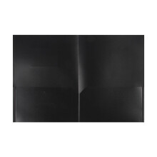 Winysin Confezione di cartelle in plastica resistenti con tasche, adatte a fogli formato A4/Letter per la scuola, cartelle colorate, nere, cartelle