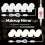3-color temperature mirror front light USB single bathroom makeup light bulbs, power source: 6 LEDs 5