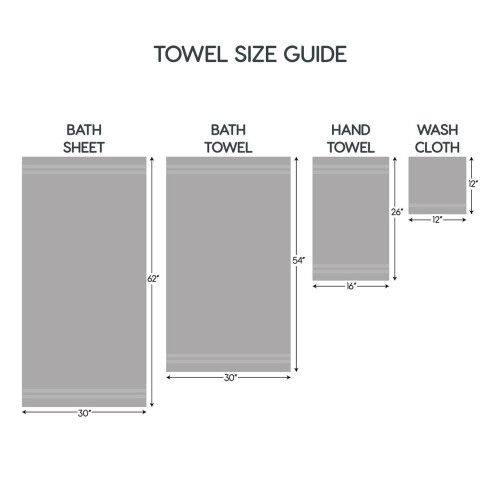 Mainstays Performance Solid badehåndklæde, 136 cm x 76 cm, sort 1