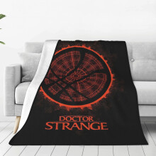Deka s roztomilou anime postavou Doctora Strange, kompatibilní s Marvelem, super měkká a pohodlná flanelová deka, 152 x 132 cm, lehký