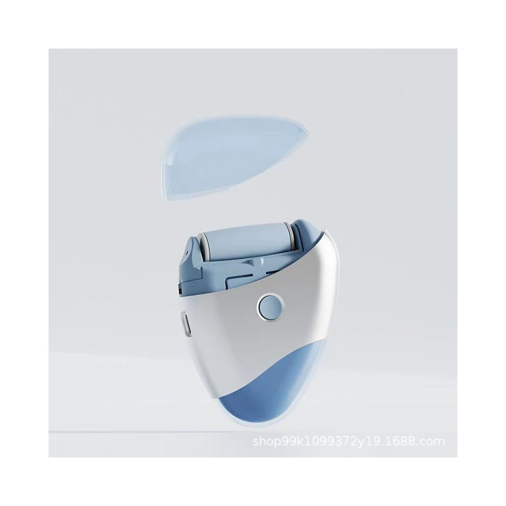 Electric Callus Remover for Feet Waterproof Rechargeable Foot File with Dual Speed and 2 Rollers Blue
