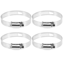 Conjunto de 4 abraçadeiras de mangueira planas de 2 polegadas para piscina, abraçadeiras de metal.
