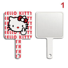 Kawaii Cartoon Draagbare Sanrio Hello Kitty Handmake-up Spiegel voor op Reis, Schoonheidstools, Cadeau voor Meisjes
