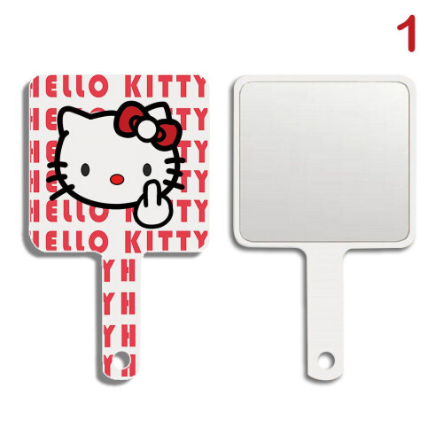 Φορητός καθρέφτης μακιγιάζ Kawaii Cartoon Sanrio Hello Kitty για ταξίδια, εργαλεία ομορφιάς,