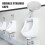 Ceramic Urinal Drain Plug Bathroom Urinal Stopper Hanging Urinal Strainer Stopper 5