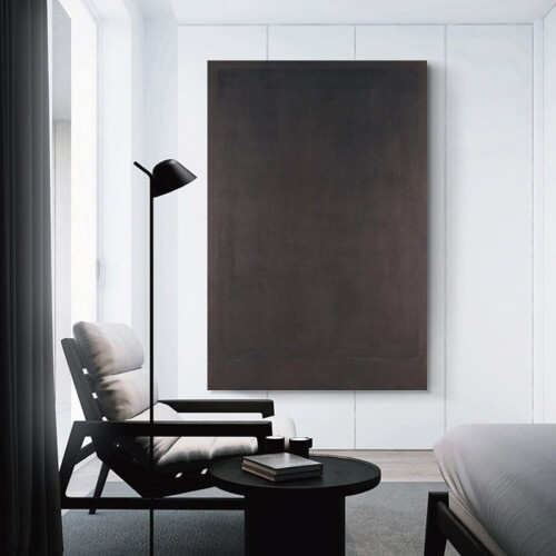 Σκούρο γκρι πίνακας του 1964 από τον Mark Rothko, αφίσα τοίχου σε καμβά, διακοσμητική 2