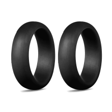 5,7 mm populaire siliconen ringen voor mannen en vrouwen, coole siliconen trouwringen, milieuvriendelijke ringen voor buitensporten (2 stuks)