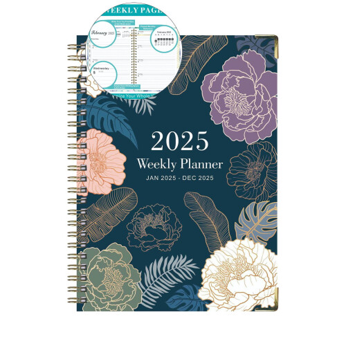WNFJR2025Planner - jan. 2025 - dec. 2025, 2025Planner Week- en Maandplanner met Tabbladen, Planner/Kalender2025