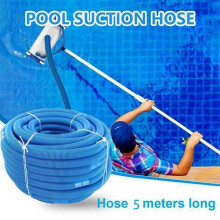 Tubo di aspirazione per aspirapolvere da piscina da 5 m, tubo di ricambio per la pulizia della piscina, strumento per la pulizia della piscina, tubo