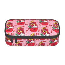 Hello Kitty, geantă de papetărie cu compartiment mare, cu fermoar, geantă de depozitare pentru papetărie, multifuncțională