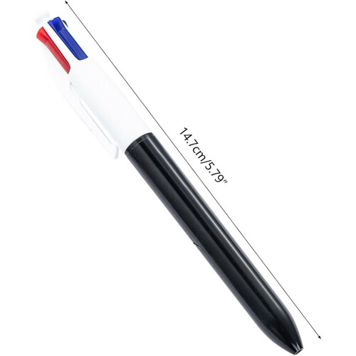 XIUH4-σε-1 Ανασυρόμενο στυλό διαρκείας, 1.0mm, 4 χρώματα, μαύρο, σχολικά είδη, δώρο για 2