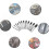 Hollow Round Punch Tool, Prevent Slipping Threaded Handle Design Leather Crafts Tool for Cloth 7
