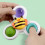 Conjunto de 3 peças de Fidget Spinner de Dedo com Ventosa para Bebê [D] 3
