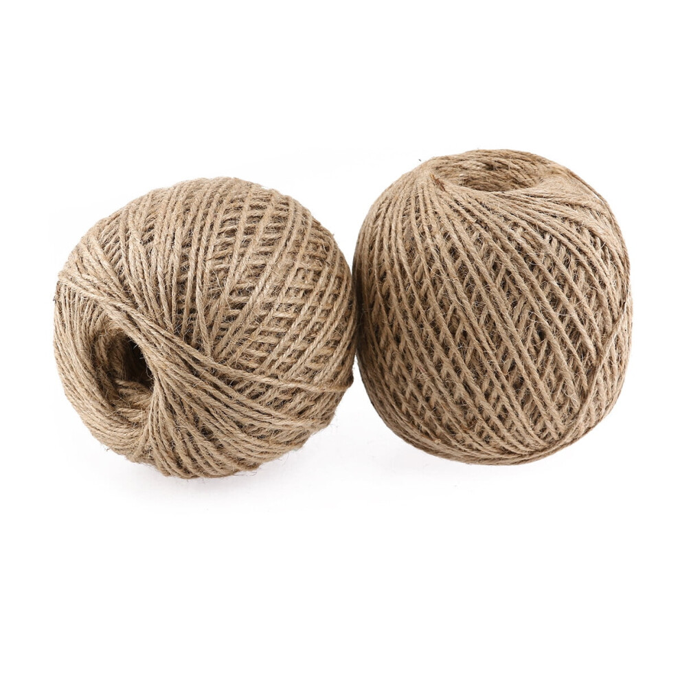 Industrial Jute Twine Sisal Twines Crafting Tool Brown String Burlap Gift 2 Pcs 9191629625413