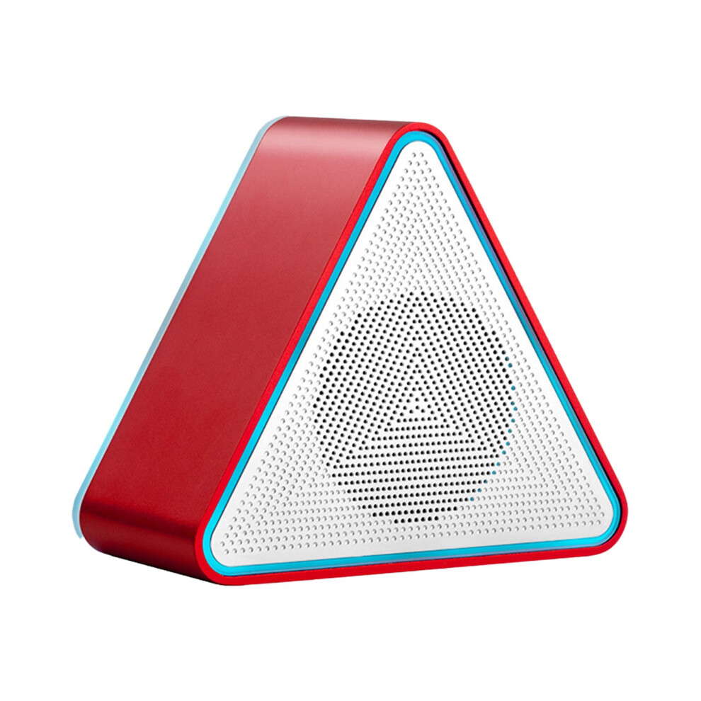Paveos Portable Bluetooth Speaker Rgb Lights Outdoor Heavy Subwoofer Sound With Large Volume Bluetooth Speaker For Car Suitable For The Elderly Red 9191629626922