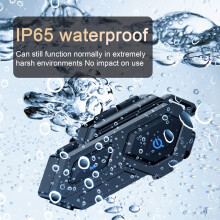 SUSUchens Motorcycle Bluetooth-compatible Headset Noise-Reduction IPX6 Waterproof Surround Sound Wireless Earphone Motorcycle Intercom Style A