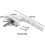 Universal white window handle, 4-piece set, aluminum, compatible with left-hung windows [YDE] 2