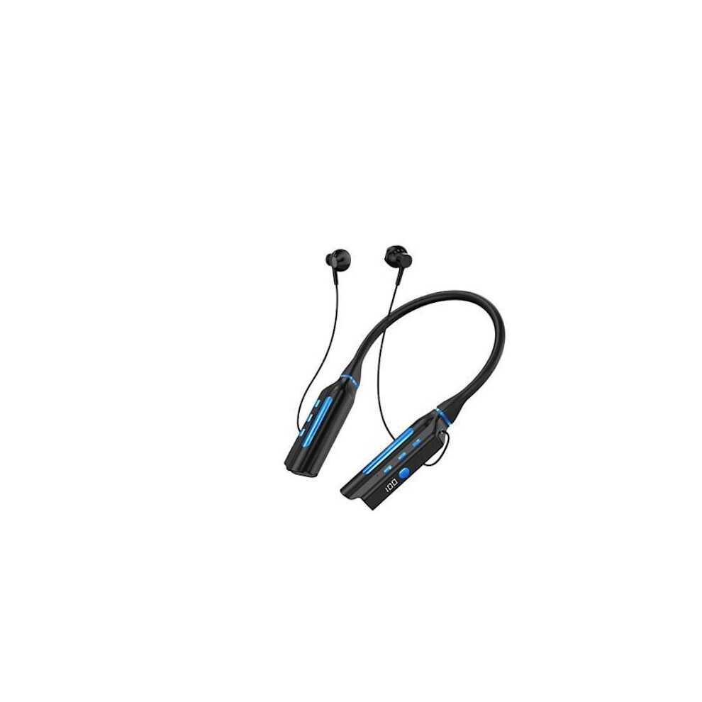 Wireless Tooth Neckband Headphones, 1000H Playtime, Bass, Waterproof, Power Bank Function, Semi-In-Ear Blue 9191629628254