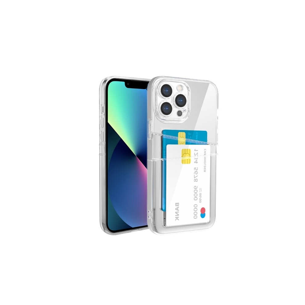 Case With Card Slot Compatible With Iphone 14 Plus Transparent 9191629628100