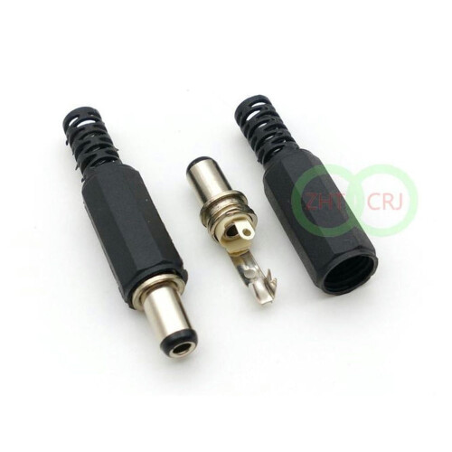 FOR 50pcs DC 5.5mm x 2.1 mm Barrel DC Power Plug Connector