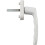 Universal white window handle, 4-piece set, aluminum, compatible with left-hung windows [YDE] 4
