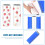 2Pcs 20 Oz Silicone Wrap Sublimation Silicone Bands Blue 7