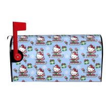 Hello Kitty waterproof magnetic mailbox cover, compatible with full-size mailboxes, Oxford cloth outdoor protective cover for garden, courtyard &