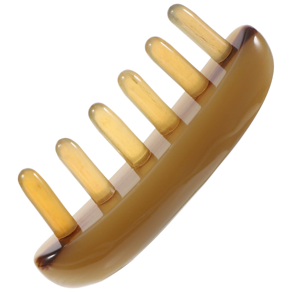 Eease Massage Comb Brush Ox Horn for Channel Massage