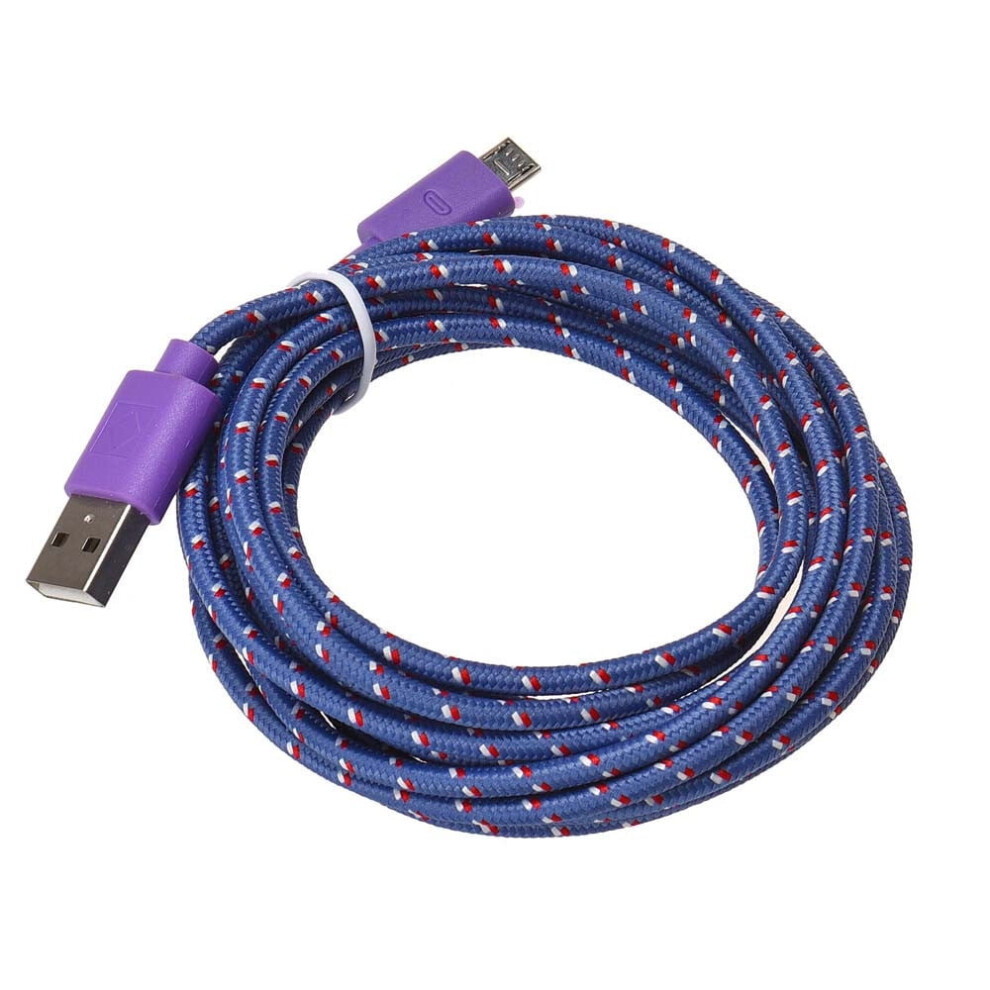 1M Micro Usb Charger Sync Data Cable Cord For Cell Phone Lightgreen 9191629701520