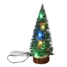 6 Inch LED Mini Christmas Tree with Lights, Battery Operated, Artificial Pine Xmas Tree - Warm White, DIY Christmas Decorations