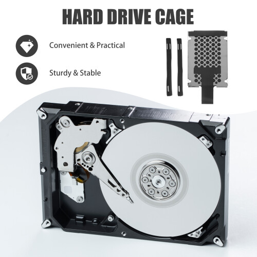 Laptop Accessory Hard Drive Bays Internal Disk Mounting Bracket Driver Guide Abs Iron Rubber 2