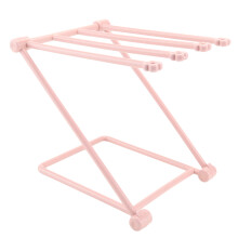 Elegant Blue Foldable Cloth Storage Rack, CountertopDishclothDryingRack for Kitchen, MultiPurposeStorage for Dishcloths and Nursing Bottles